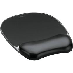 Tappetino mousepad con poggiapolsi Crystal Gel nero 20,2 x 23,5 x 2,5 cm