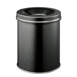 Cestino gettacarte Durable Safe acciaio 15 litri nero