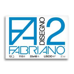 Album Fabriano F2 33x48cm LISCI 110g 12f. 