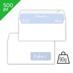Buste per stampante laser Silver 90g 110x230mm con finestra conf.500 patella chiusa