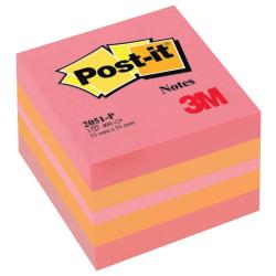Post-it Colorati Notes Minicubo 51x51mm rosa 400ff 2051-P