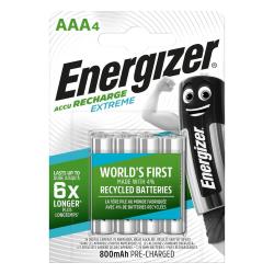 Batterie ricaricabili AAA Extreme 800mAh conf. da 4