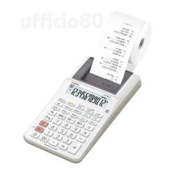 Calcolatrice bianca scrivente Casio HR-8RCE-WE