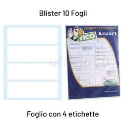 Etichette Tico adesive Bustina con 10 Fogli
