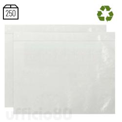 Sovracolli ecologici trasparenti in carta cristallo 228x165mm Conf.250pz