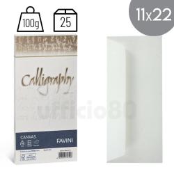 Buste Canvas Bianco 11x22cm 100g Calligraphy Conf.25