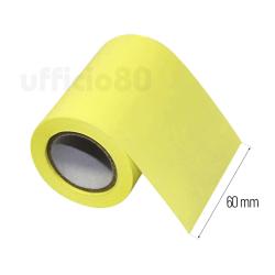 Roll notes adesivo rimovibile 60mm x 10m giallo fluo