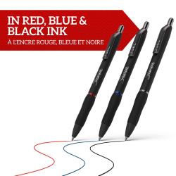 Penna gel a scatto Sharpie S-Gel punta media 0,7 mm Conf. 3 pezzi assortiti blu/rosso/nero