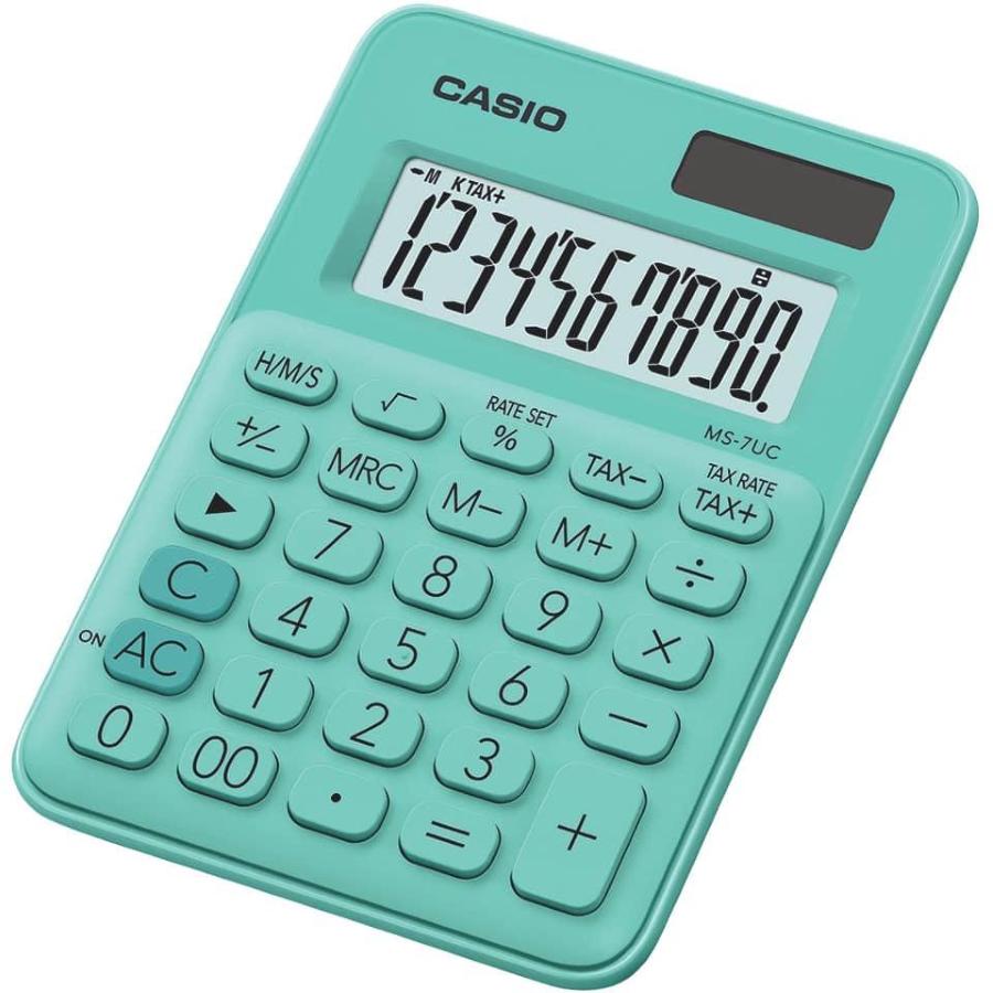 Calcolatrice colorata azzurra CASIO 10 cifre
