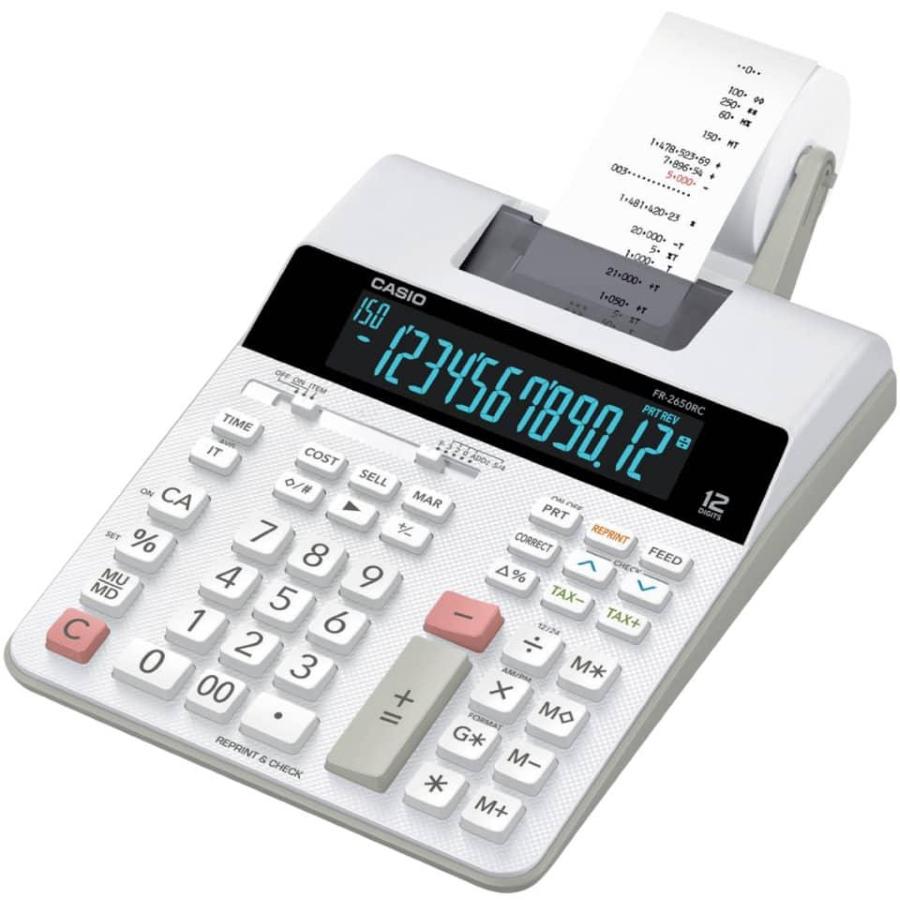 Calcolatrice scrivente Casio semi-professionale 19,5x26cm con alimentatore