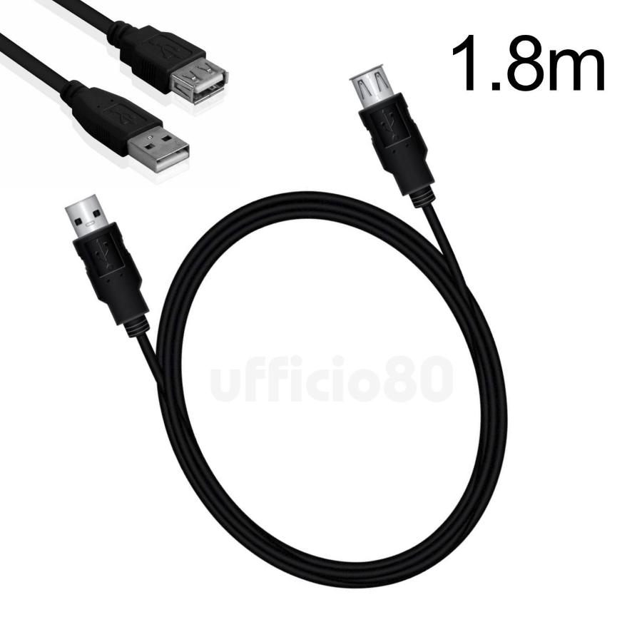 Cavo USB Prolunga 1.8 metri Maschio-Femmina