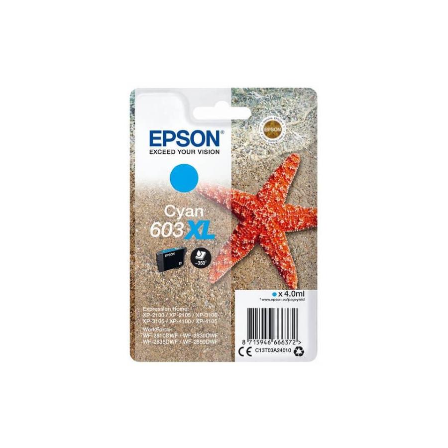 Cartuccia Epson Originale Ciano 603XL (stella marina) C13T03A24010