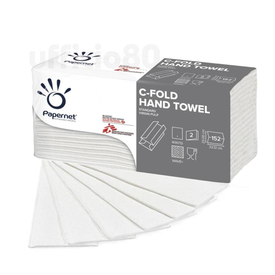 Asciugamani carta piegati "C" in pura cellulosa (conf.152)