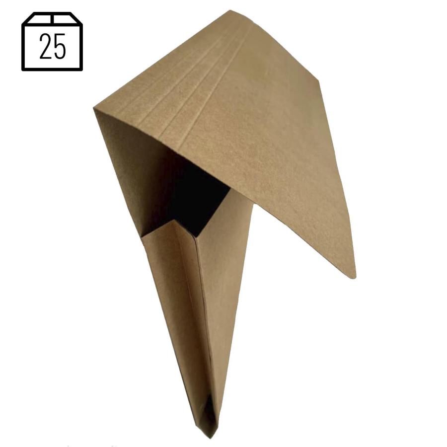 Cartelline a busta con soffietti in cartoncino Kraft avana 26x35cm Conf.25pz