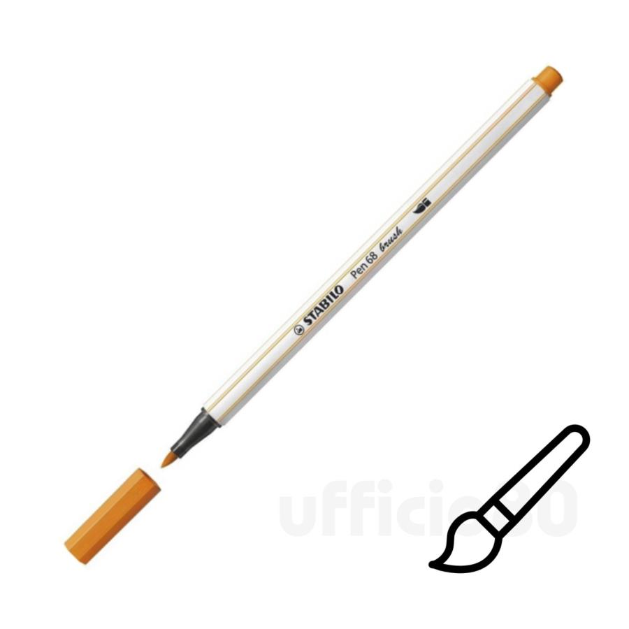 Pennarello Stabilo Pen 68 brush con punta a pennello M1mm