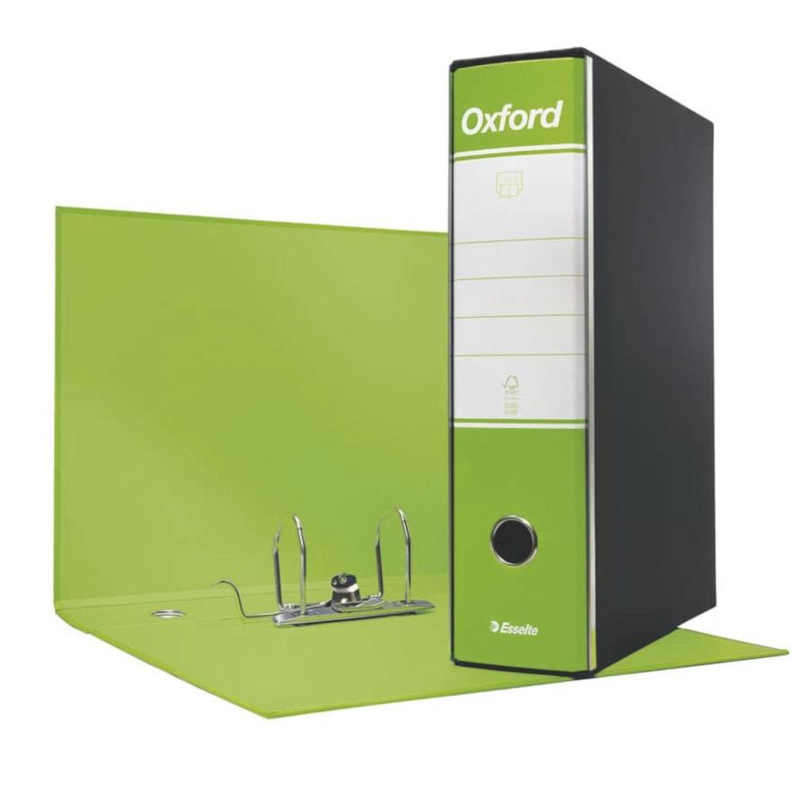 Raccoglitore OXFORD Dorso 8cm formato Protocollo 29,5x35cm (Verde Chiaro)
