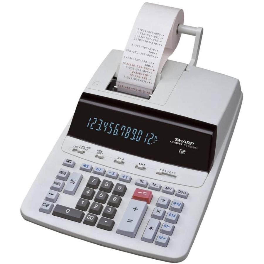 Calcolatrice scrivente Sharp stampa a 2 colori 12 cifre