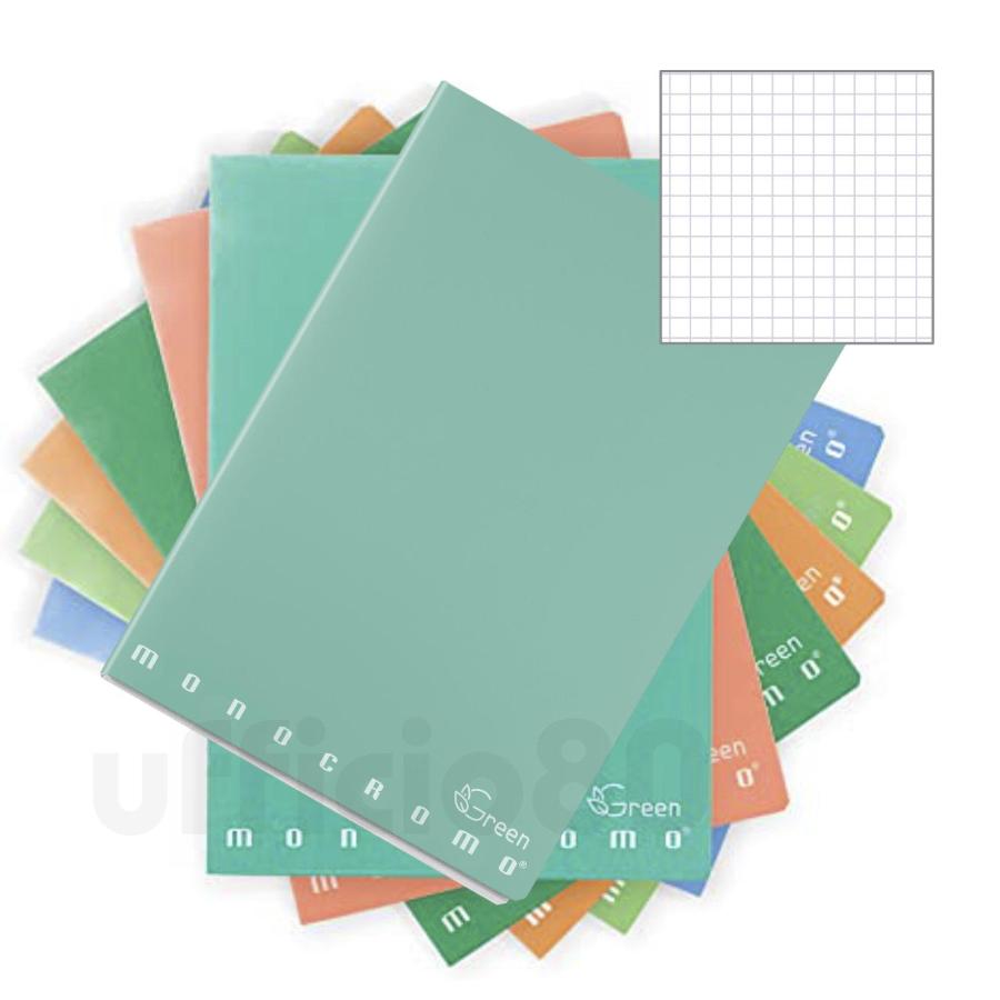 Maxi Quaderno a quadretti 4mm formato A4 - verde