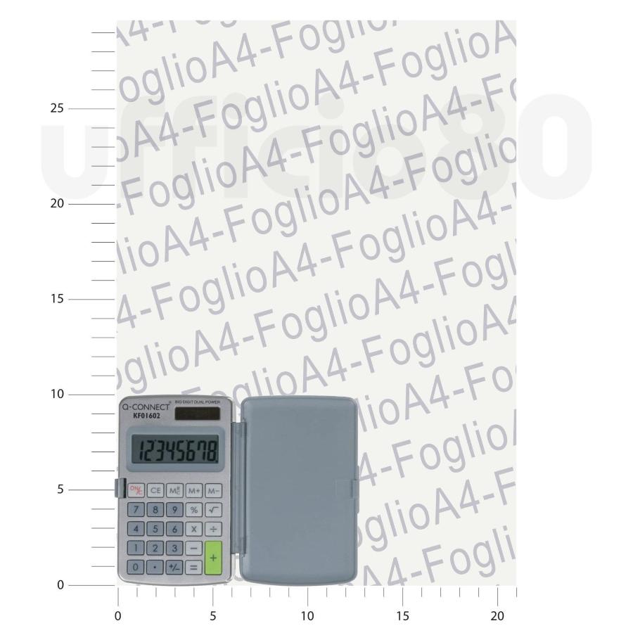 Calcolatrice solare tascabile 5,8x9,9cm 8 cifre