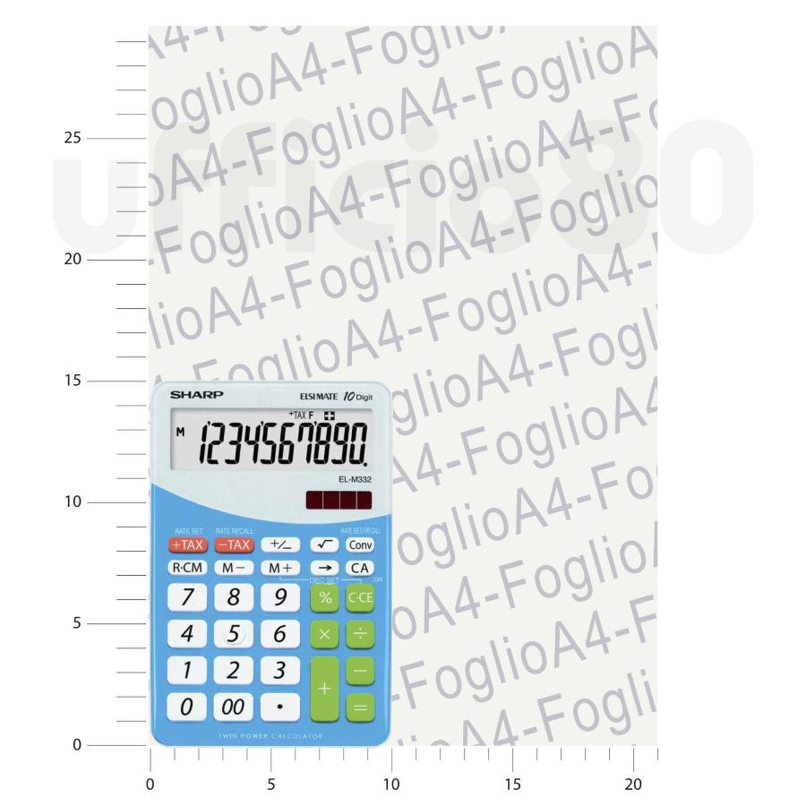 Calcolatrici da tavolo a 10 cifre SHARP con ampia varietà di funzioni blu