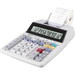 Calcolatrice scrivente a doppia alimentazione SHARP EL-1750V con display LCD a 12 cifre grigio