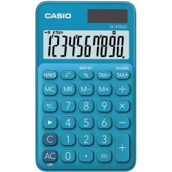 Calcolatrice scientifica CASIO 7x12cm tascabile 10 cifre - solare e batteria Blu