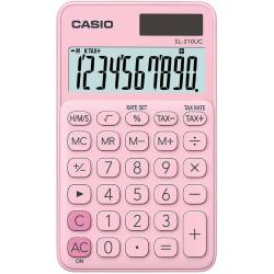 Calcolatrice scientifica CASIO 7x12cm tascabile 10 cifre - solare e batteria Rosa