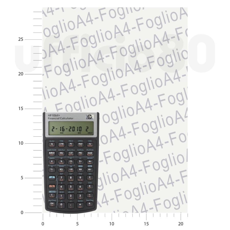 Calcolatrice scientifica HP 10bII+ con display a 12 cifre nero/argento  8x15cm