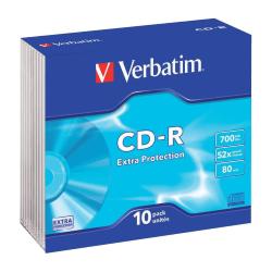 CD-R Extra Protection 700 MB 52x Slim Case conf. da 10