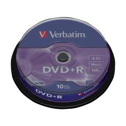 DVD+R 16x 4.7 GB Spindle Case da 10pz
