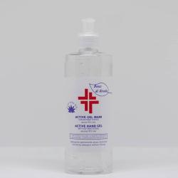 Gel igienizzante mani (alcol 70%) 500 ml con dosatore Active linea Bosco di Rivalta profumo di agrumi