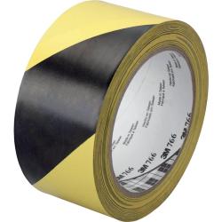 Nastro per segnaletica adesivo 3M in vinile 50,8 mm x 33 m nero/giallo