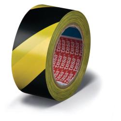 Nastro adeivo per segnalazioni in PVC tesaflex® rivestito gomma resina 50mm x 33m giallo-nero