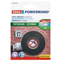 Nastro biadesivo forte tesa Powerbond® per Esterni 19 mm x 1,5 m bianco