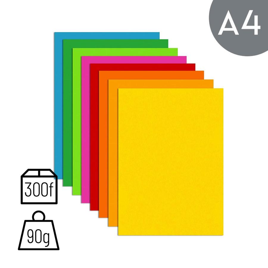 Carta Colorata Rismaluce Favini 90 g/m² Multiuso, per Stampa e Lavoretti,  in Confezioni di Singoli Colori da 100 fogli A4