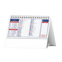 Calendario da Tavolo Basic rosso 19x14,5cm (piedino 19x3,5cm)