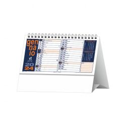 Calendario da Tavolo Portoghese arancio 13 fogli 19x14,5cm (piedino 19x14,5cm)