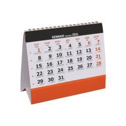 Calendario Da Tavolo Essential Desk Arancio 16,5x14cm (piedino 16,5x3)