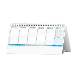 Calendario da tavolo Settimanale Planner Blu 25x14,5cm (piedino 25x3,5cm)