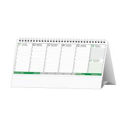 Calendario da tavolo Settimanale Planner Verde 25x14,5cm (piedino 25x3,5cm)