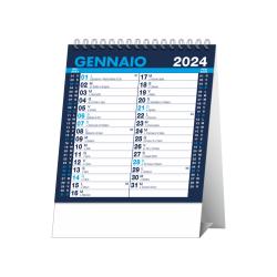 Calendario da Tavolo Color Desk blu 14,5x19 (piedino 14,5 x 4)