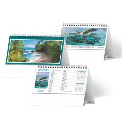 Calendario da Tavolo Paesaggi Tropicali 19x14,5cm (piedino 19x3,5cm)