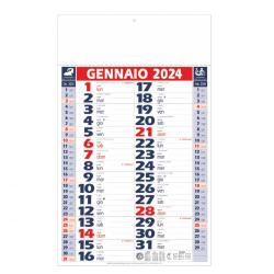 Calendario Olandese Trimensile Rosso 28,8x47cm (testata 28,8x9,8cm)