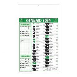 Calendario Olandese Notes Verde 28,8x47cm (testata 28,8x9,8cm)