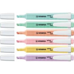 Evidenziatori Stabilo Swing Cool Pastel 1-4 mm assortiti Conf. 6 pezzi