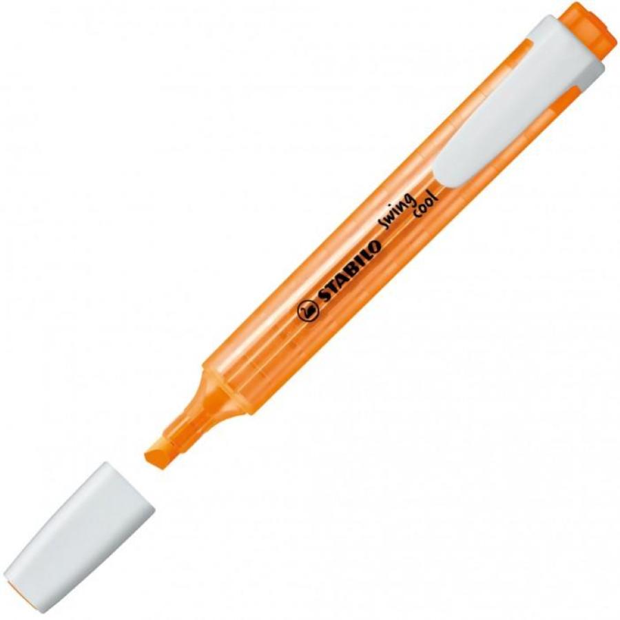 Evidenziatore con clip Stabilo Swing 