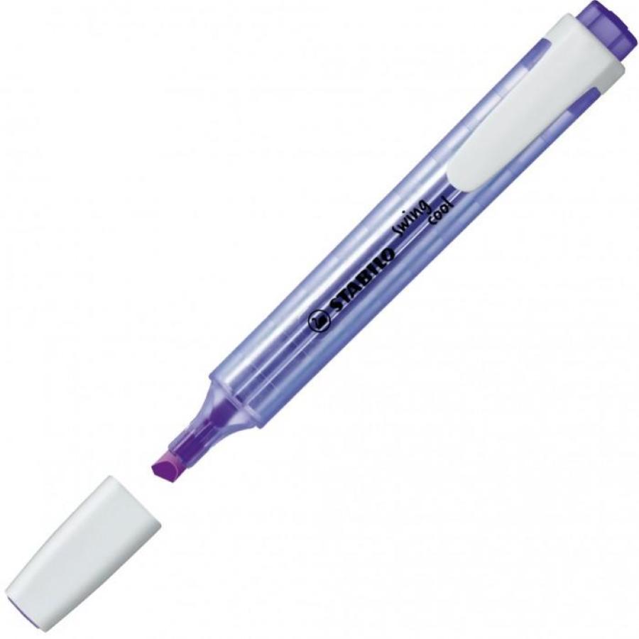 Evidenziatore con clip Stabilo Swing 