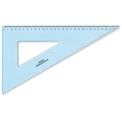 Squadra ARDA Linea Tecnoschool polistirolo termoresistente azzurro trasparente 60° cm 30