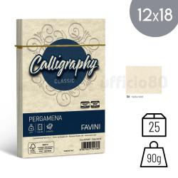 Buste in carta Pergamena Naturale 12x18cm 90g Calligraphy Conf.25