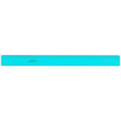 Riga 50cm Tecnoschool polistirolo termoresistente azzurro trasparente